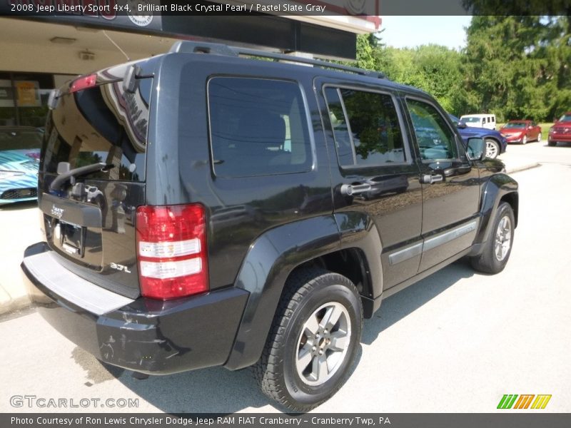 Brilliant Black Crystal Pearl / Pastel Slate Gray 2008 Jeep Liberty Sport 4x4