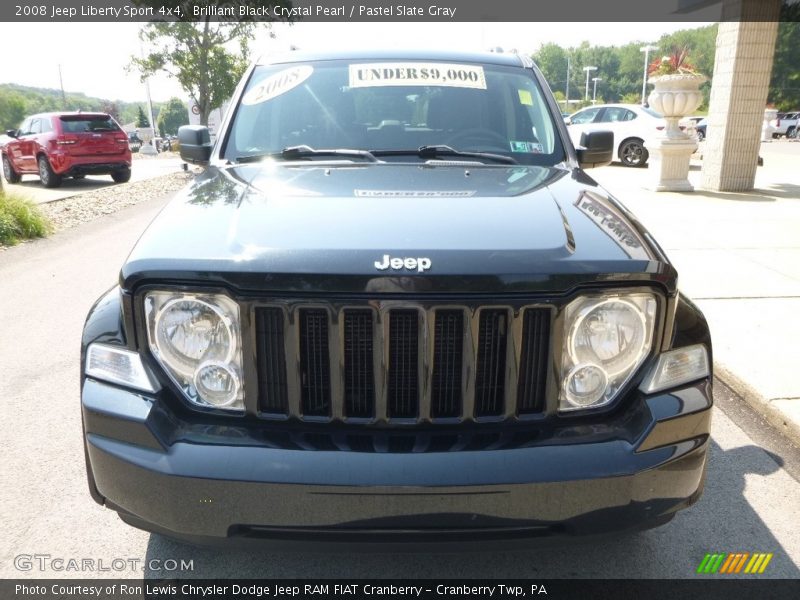 Brilliant Black Crystal Pearl / Pastel Slate Gray 2008 Jeep Liberty Sport 4x4