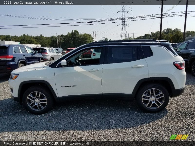 White / Black 2018 Jeep Compass Latitude 4x4