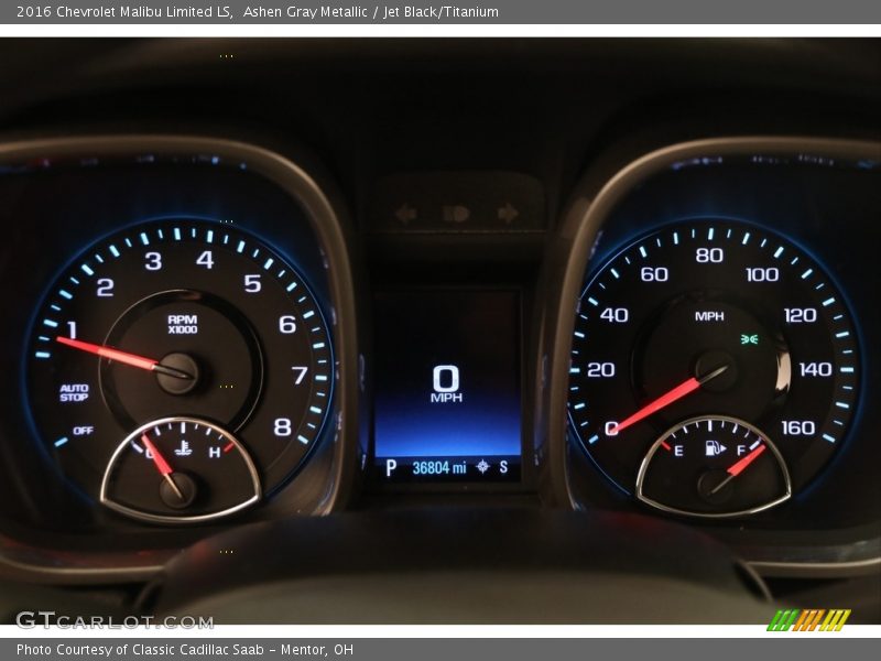 Ashen Gray Metallic / Jet Black/Titanium 2016 Chevrolet Malibu Limited LS