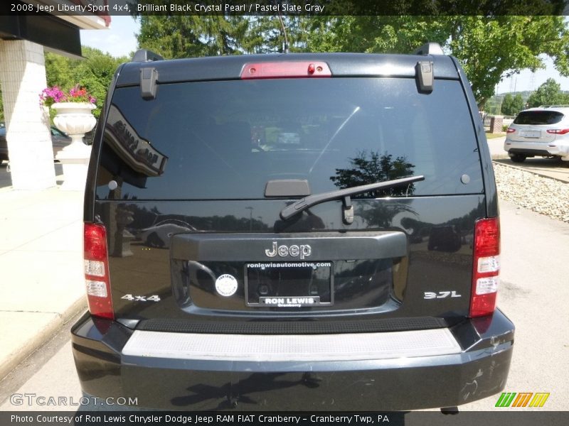 Brilliant Black Crystal Pearl / Pastel Slate Gray 2008 Jeep Liberty Sport 4x4
