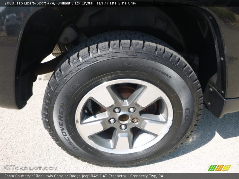 Brilliant Black Crystal Pearl / Pastel Slate Gray 2008 Jeep Liberty Sport 4x4