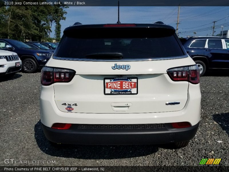 White / Black 2018 Jeep Compass Latitude 4x4