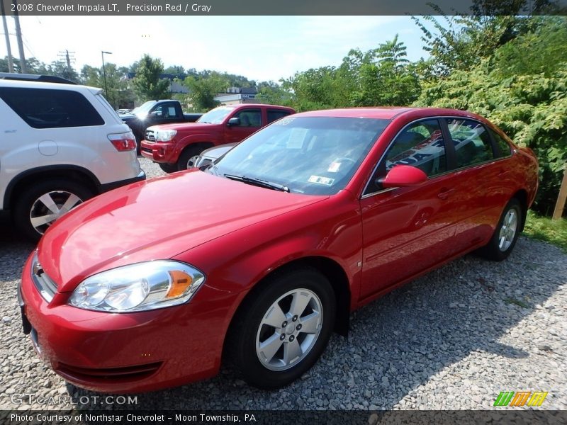 Precision Red / Gray 2008 Chevrolet Impala LT