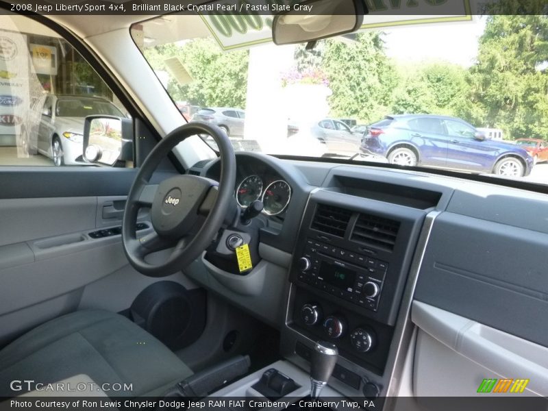 Brilliant Black Crystal Pearl / Pastel Slate Gray 2008 Jeep Liberty Sport 4x4