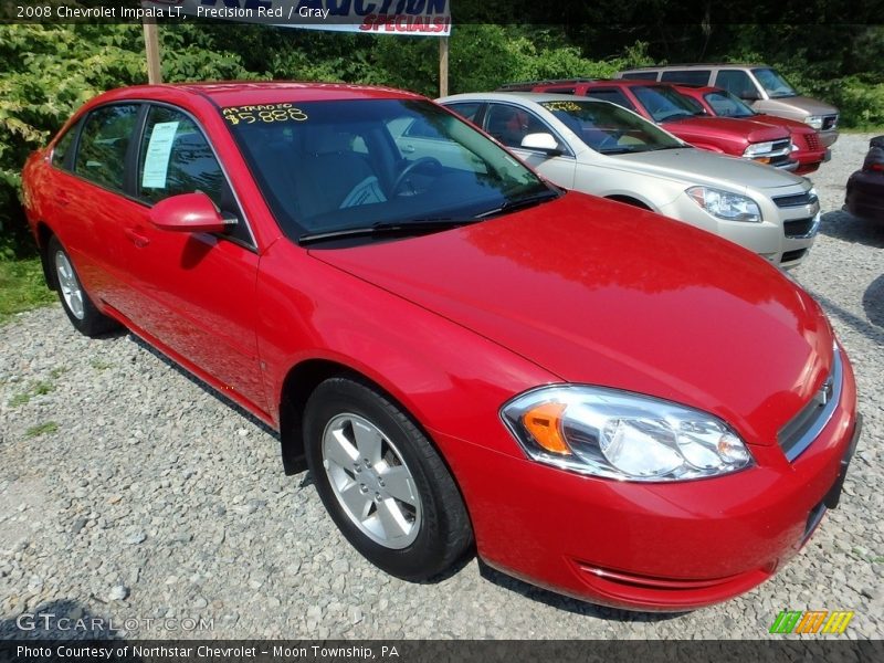 Precision Red / Gray 2008 Chevrolet Impala LT
