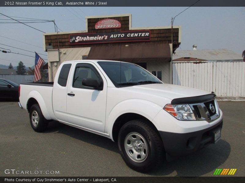 Avalanche White / Steel 2012 Nissan Frontier S King Cab