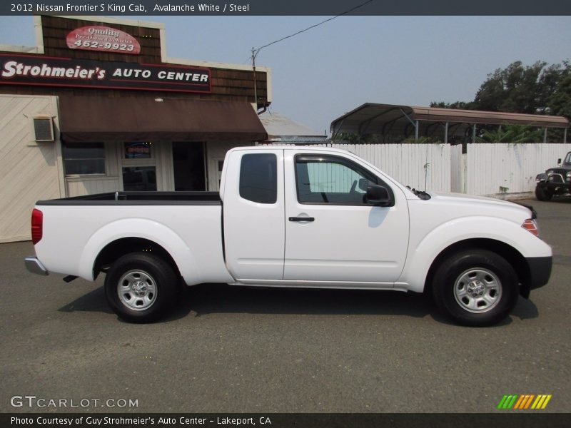 Avalanche White / Steel 2012 Nissan Frontier S King Cab