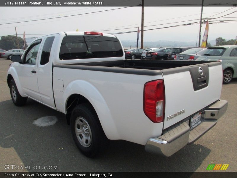 Avalanche White / Steel 2012 Nissan Frontier S King Cab