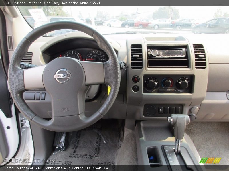 Avalanche White / Steel 2012 Nissan Frontier S King Cab