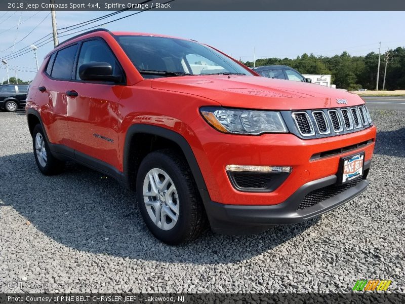 Spitfire Orange / Black 2018 Jeep Compass Sport 4x4
