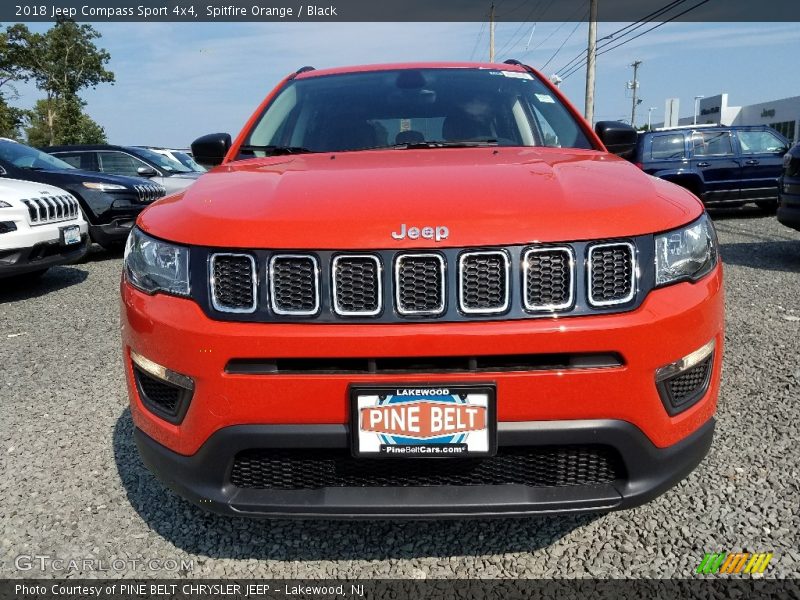 Spitfire Orange / Black 2018 Jeep Compass Sport 4x4