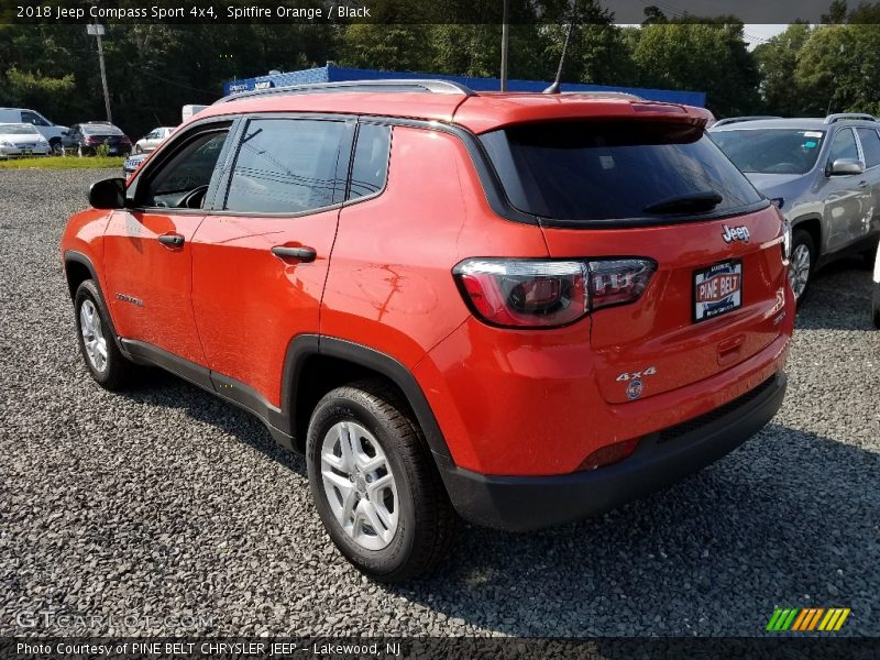 Spitfire Orange / Black 2018 Jeep Compass Sport 4x4