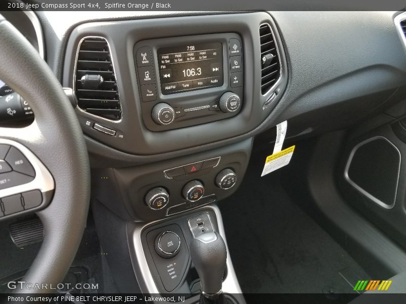 Spitfire Orange / Black 2018 Jeep Compass Sport 4x4