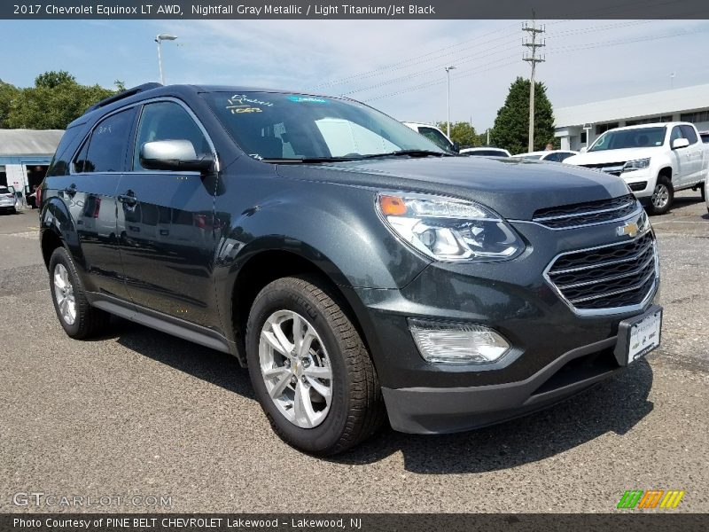 Nightfall Gray Metallic / Light Titanium/Jet Black 2017 Chevrolet Equinox LT AWD