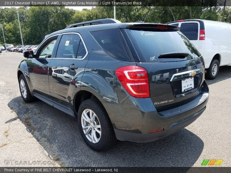 Nightfall Gray Metallic / Light Titanium/Jet Black 2017 Chevrolet Equinox LT AWD