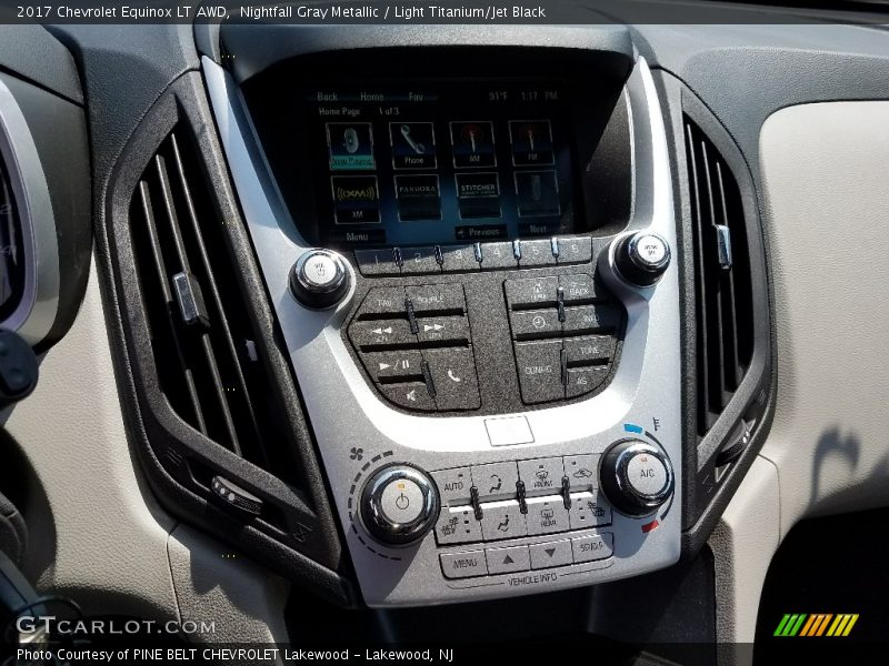 Nightfall Gray Metallic / Light Titanium/Jet Black 2017 Chevrolet Equinox LT AWD