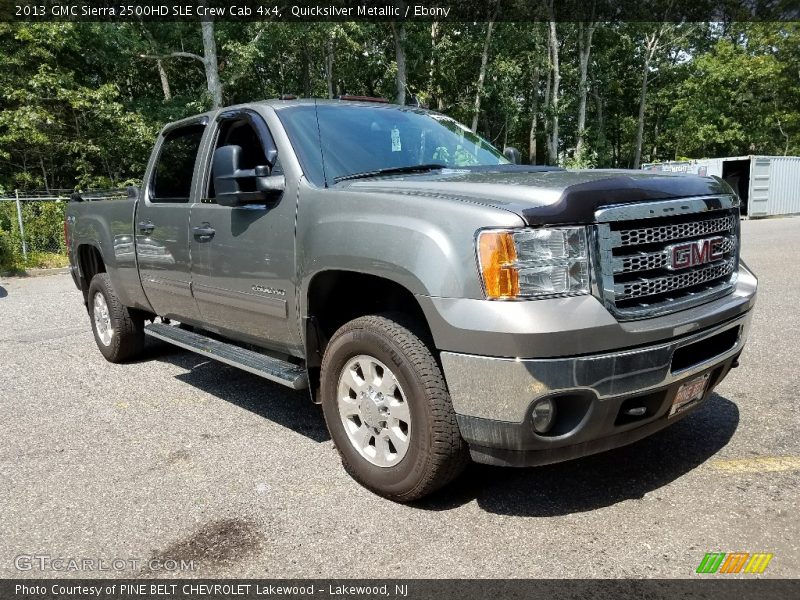 Quicksilver Metallic / Ebony 2013 GMC Sierra 2500HD SLE Crew Cab 4x4