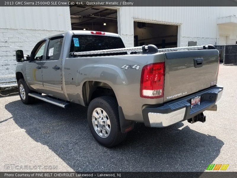 Quicksilver Metallic / Ebony 2013 GMC Sierra 2500HD SLE Crew Cab 4x4
