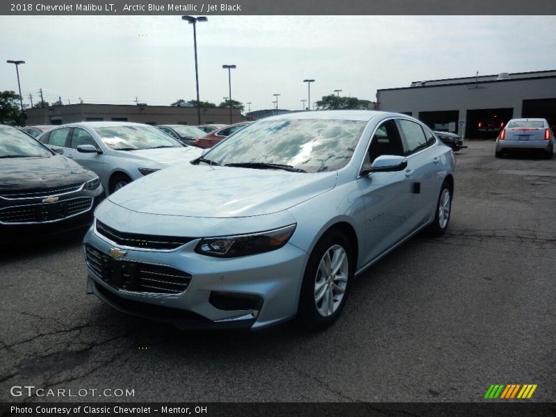 Arctic Blue Metallic / Jet Black 2018 Chevrolet Malibu LT