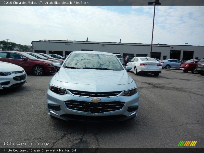 Arctic Blue Metallic / Jet Black 2018 Chevrolet Malibu LT