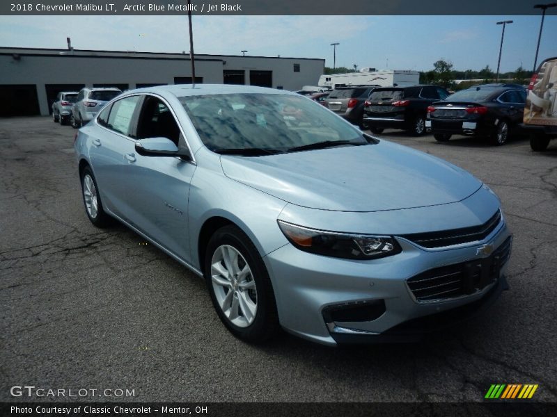 Arctic Blue Metallic / Jet Black 2018 Chevrolet Malibu LT