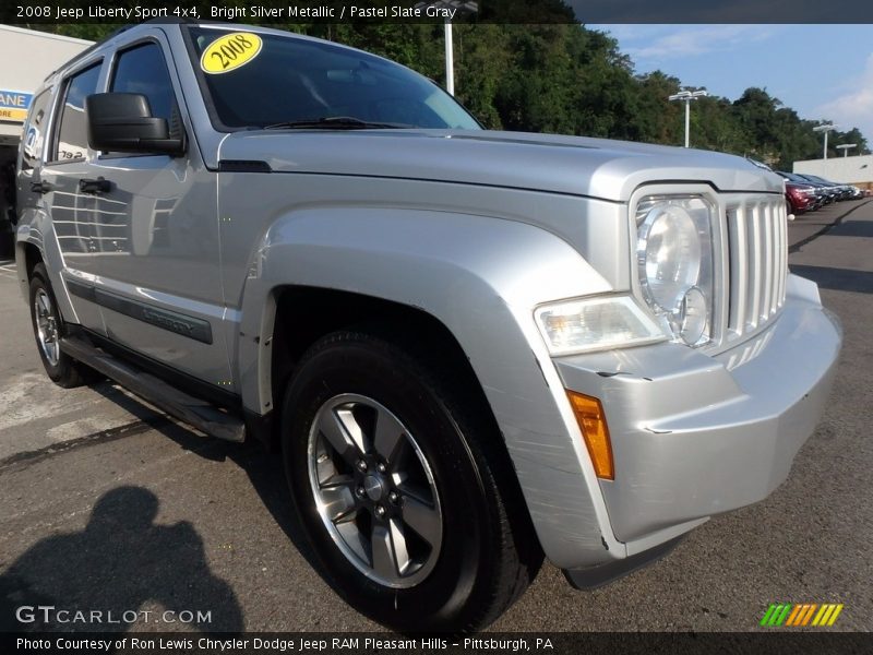 Bright Silver Metallic / Pastel Slate Gray 2008 Jeep Liberty Sport 4x4