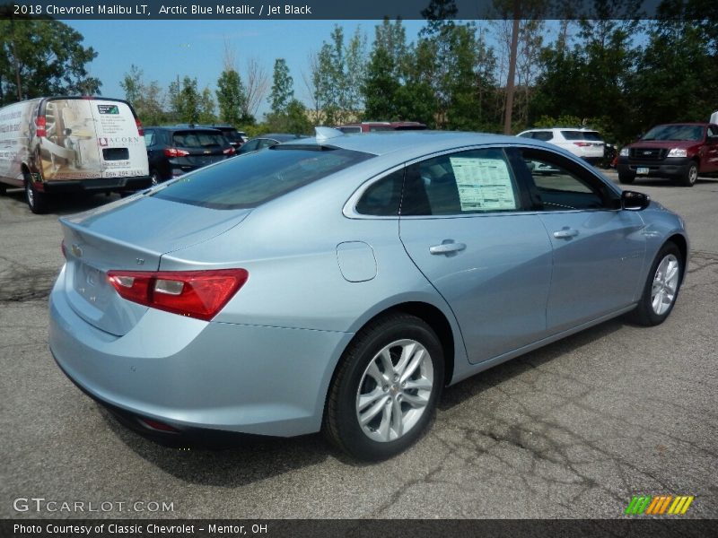 Arctic Blue Metallic / Jet Black 2018 Chevrolet Malibu LT