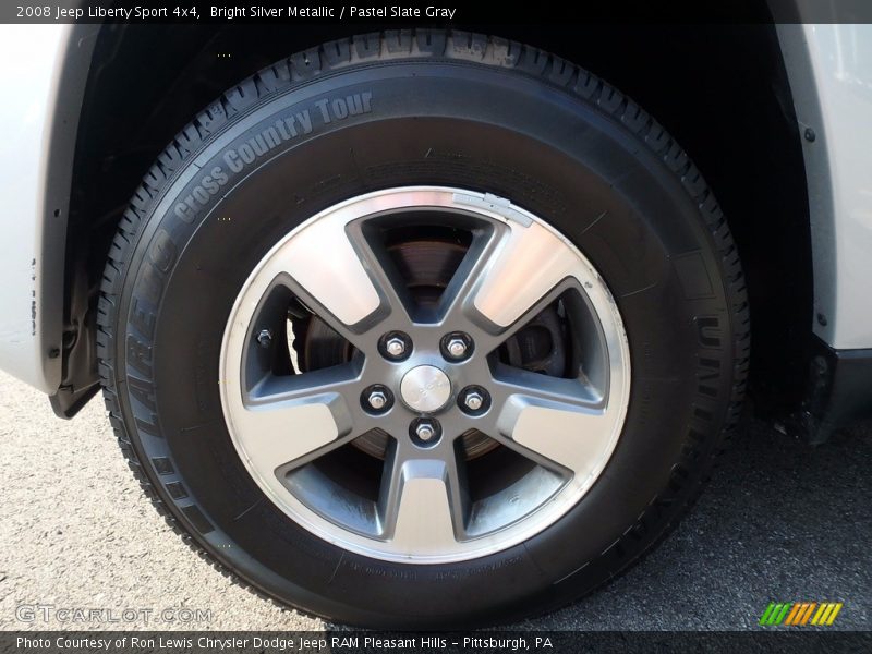 Bright Silver Metallic / Pastel Slate Gray 2008 Jeep Liberty Sport 4x4