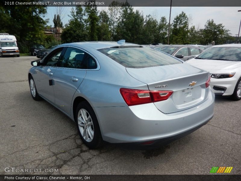 Arctic Blue Metallic / Jet Black 2018 Chevrolet Malibu LT