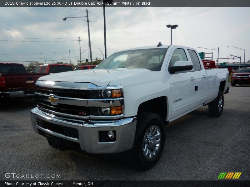Summit White / Jet Black 2018 Chevrolet Silverado 2500HD LT Double Cab 4x4