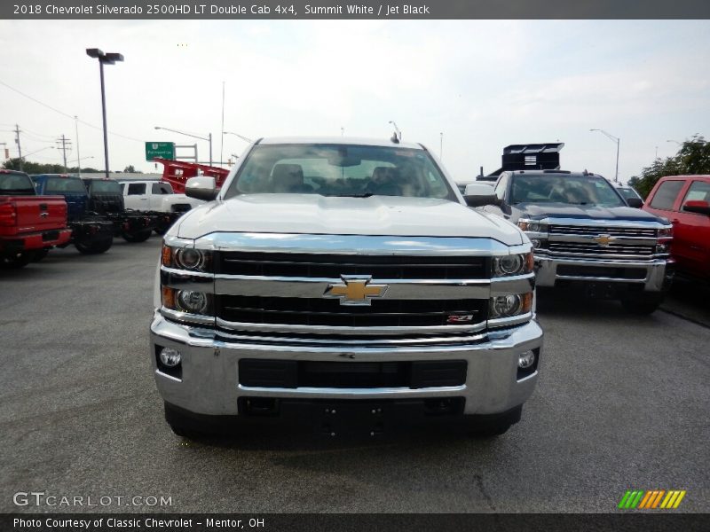 Summit White / Jet Black 2018 Chevrolet Silverado 2500HD LT Double Cab 4x4