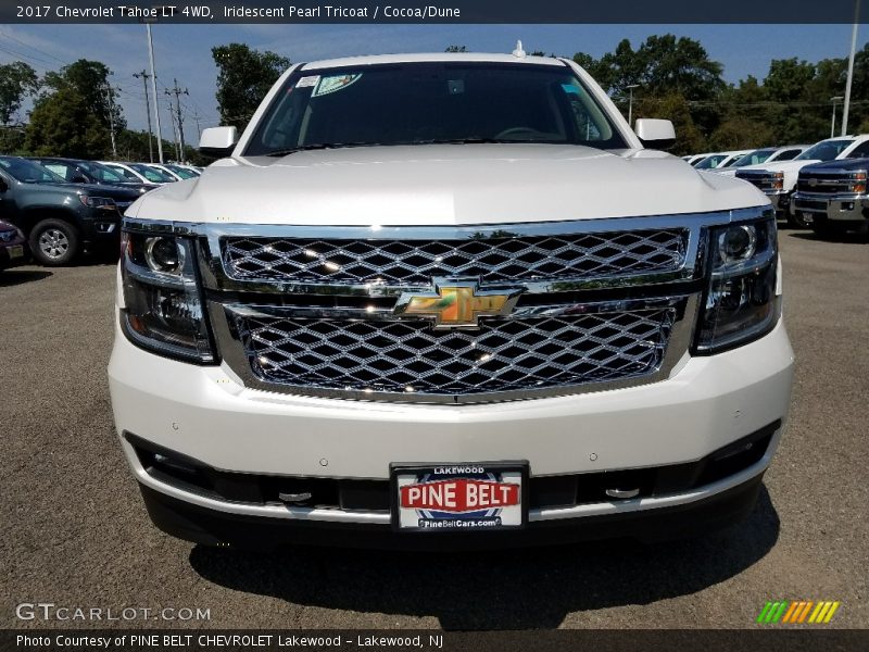 Iridescent Pearl Tricoat / Cocoa/Dune 2017 Chevrolet Tahoe LT 4WD