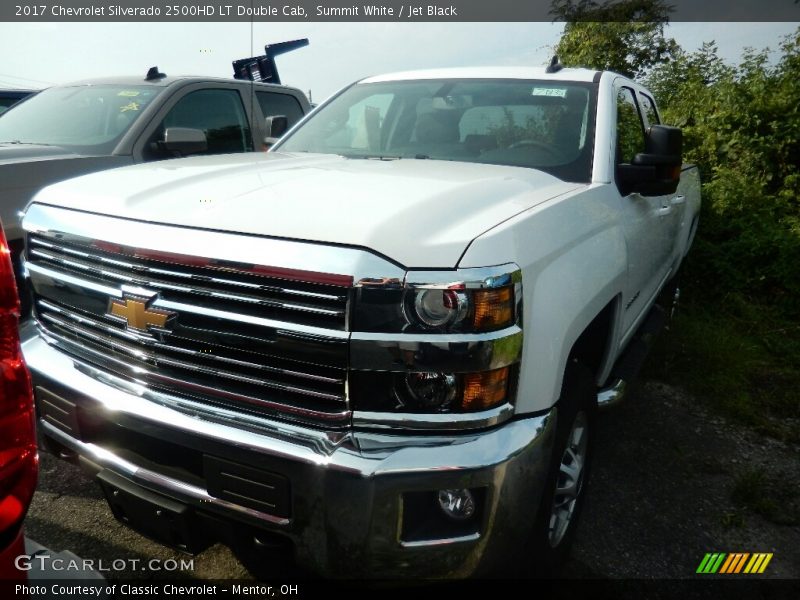 Summit White / Jet Black 2017 Chevrolet Silverado 2500HD LT Double Cab