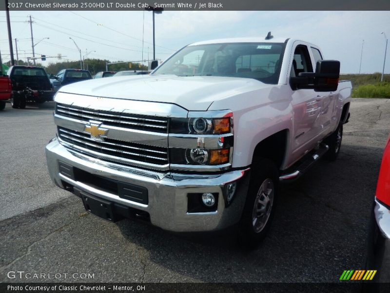 Summit White / Jet Black 2017 Chevrolet Silverado 2500HD LT Double Cab