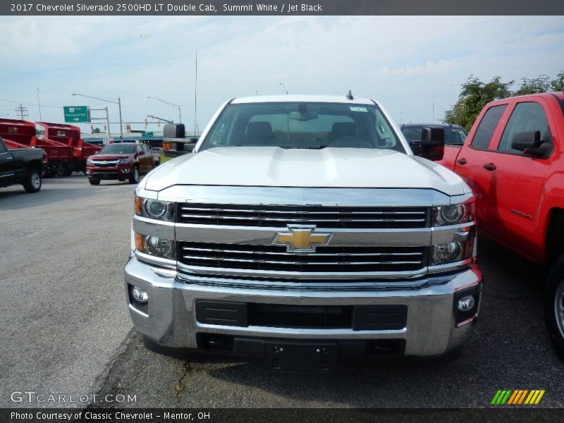 Summit White / Jet Black 2017 Chevrolet Silverado 2500HD LT Double Cab