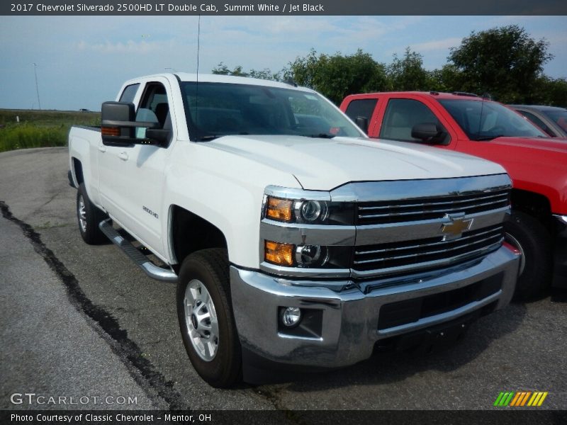 Summit White / Jet Black 2017 Chevrolet Silverado 2500HD LT Double Cab