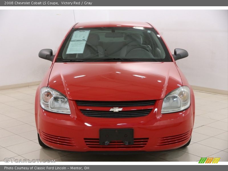 Victory Red / Gray 2008 Chevrolet Cobalt LS Coupe