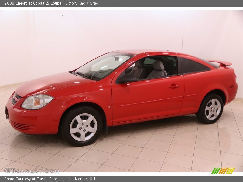 Victory Red / Gray 2008 Chevrolet Cobalt LS Coupe