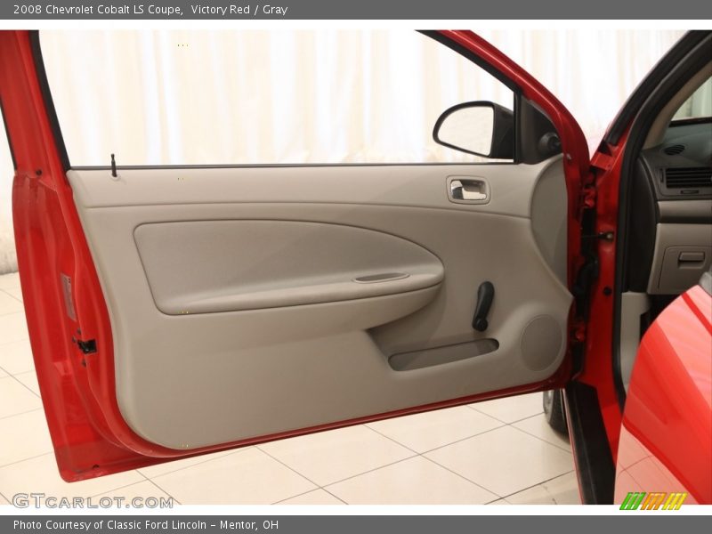Victory Red / Gray 2008 Chevrolet Cobalt LS Coupe