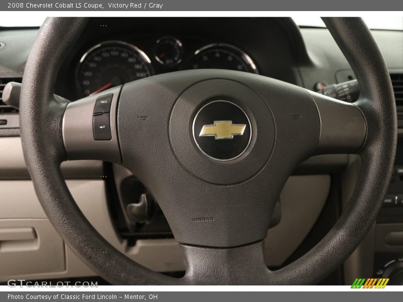 Victory Red / Gray 2008 Chevrolet Cobalt LS Coupe