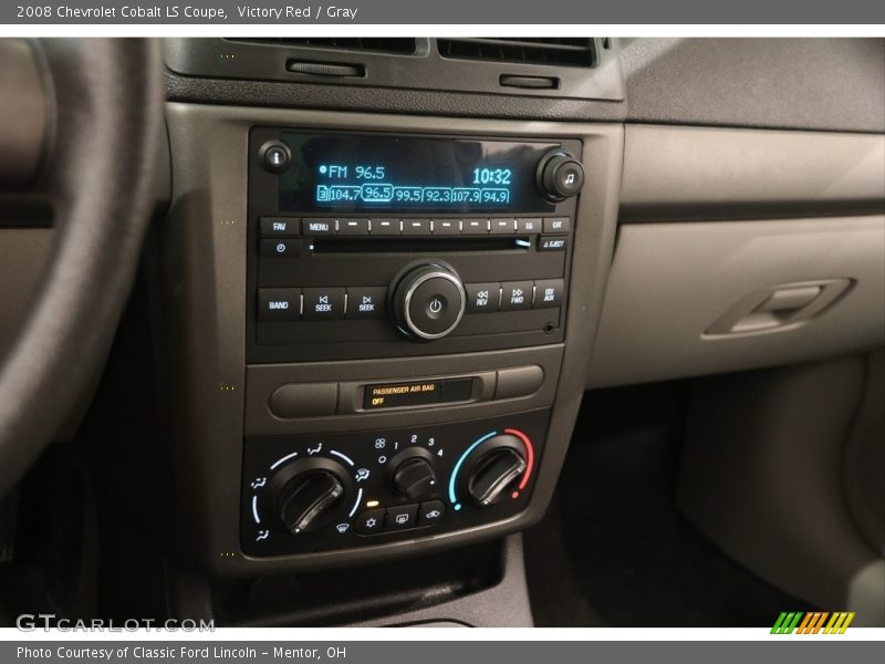 Victory Red / Gray 2008 Chevrolet Cobalt LS Coupe