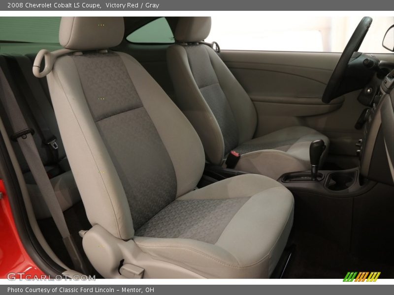 Victory Red / Gray 2008 Chevrolet Cobalt LS Coupe
