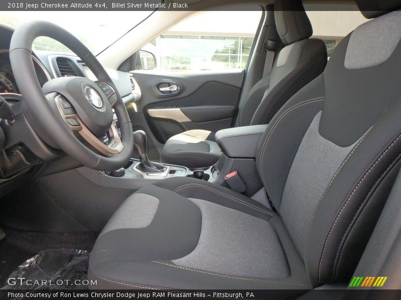 Front Seat of 2018 Cherokee Altitude 4x4