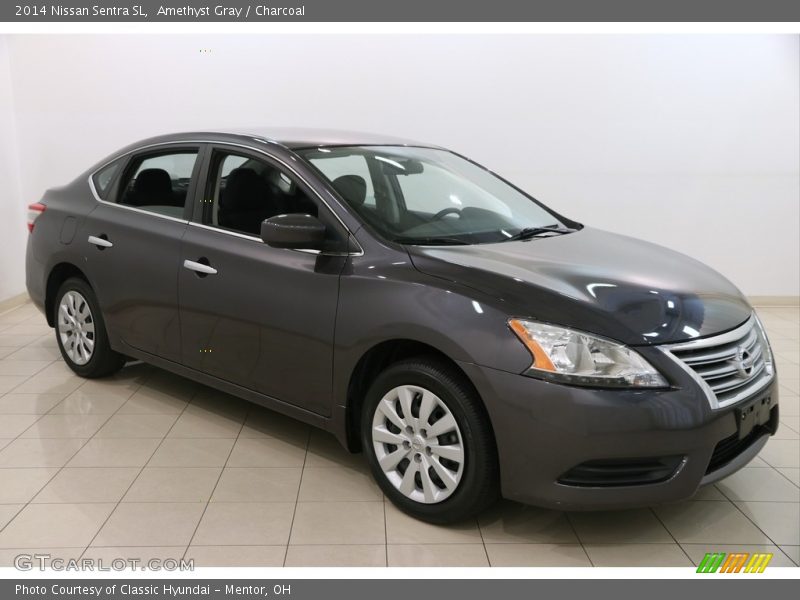 Amethyst Gray / Charcoal 2014 Nissan Sentra SL