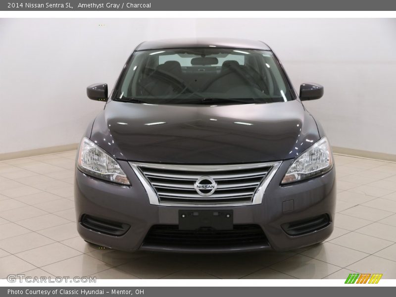 Amethyst Gray / Charcoal 2014 Nissan Sentra SL