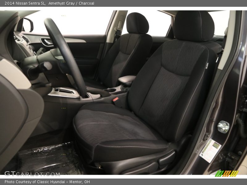 Amethyst Gray / Charcoal 2014 Nissan Sentra SL