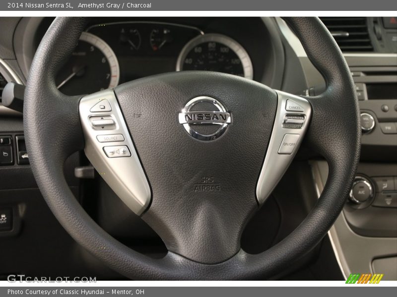 Amethyst Gray / Charcoal 2014 Nissan Sentra SL