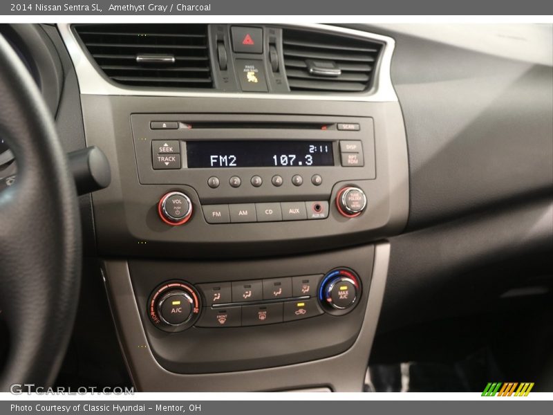 Amethyst Gray / Charcoal 2014 Nissan Sentra SL