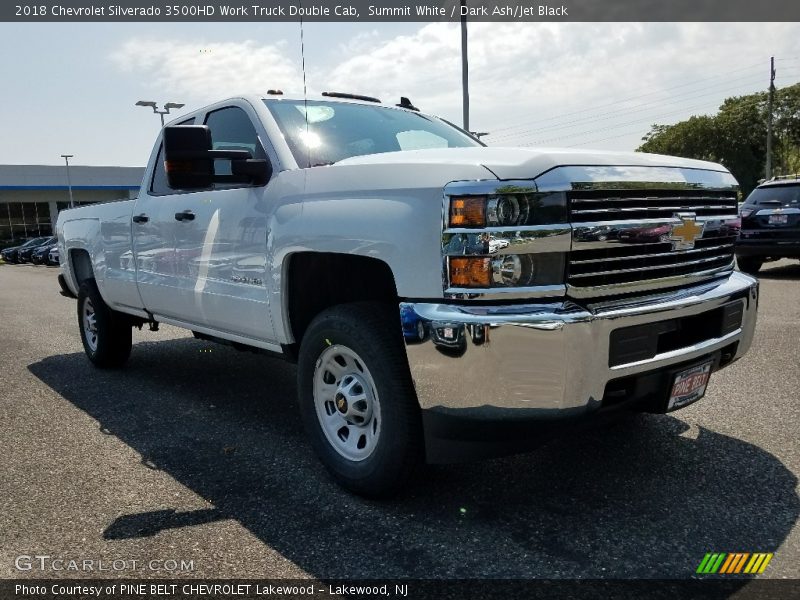 Summit White / Dark Ash/Jet Black 2018 Chevrolet Silverado 3500HD Work Truck Double Cab